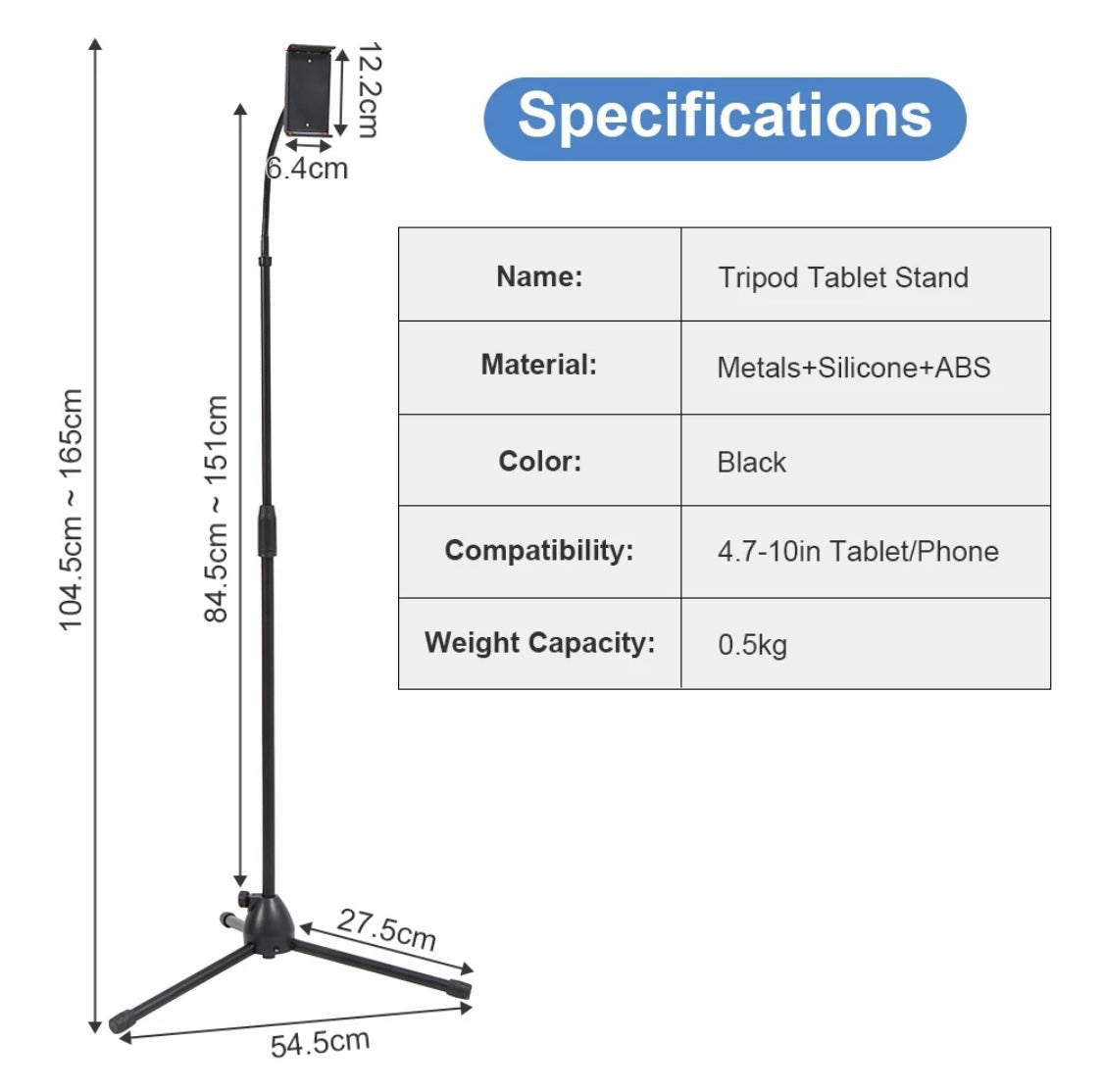 Phone holder floor stand